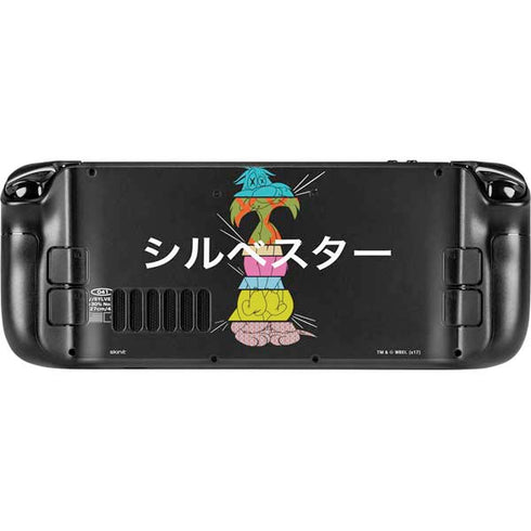 Looney Tunes Sylvester the Cat Sliced Juxtapose Steam Deck Handheld Gaming Computer Skin